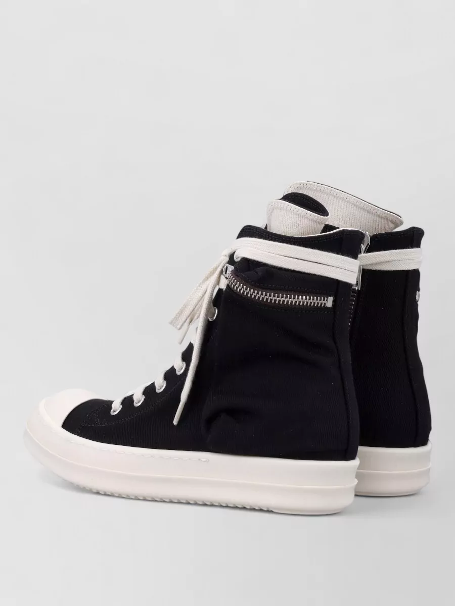 Rick Owens Drkshdw Canvas High-Top Boots