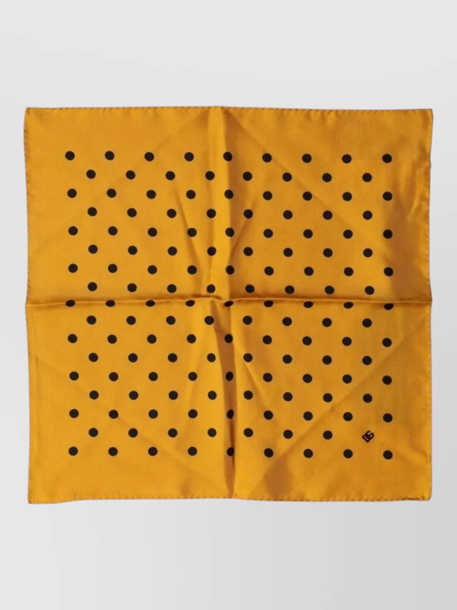 Dolce&Gabbana silk polka-dot square scarf