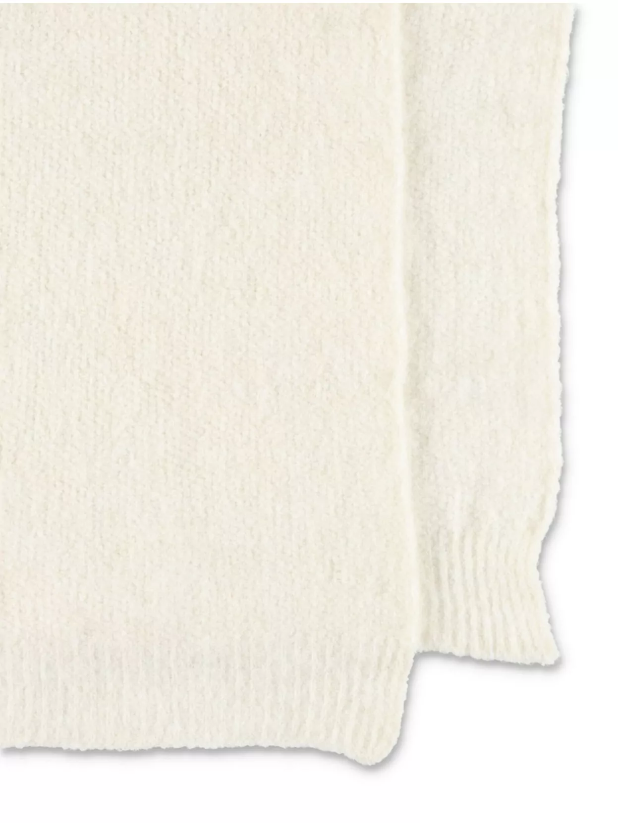 American Vintage Soft Textured Ribbed Edge Scarf