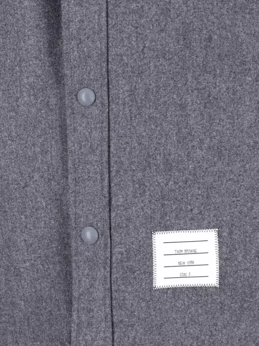 Thom Browne Wool Cashmere Shirt Jacket