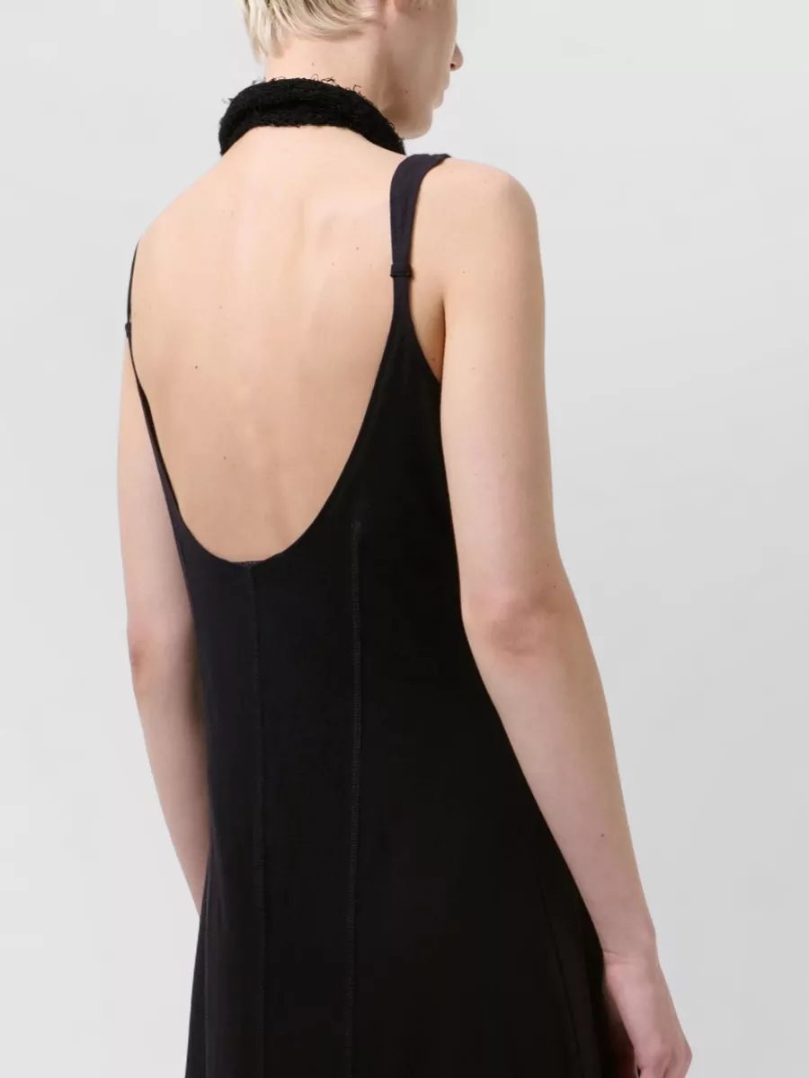 Our Legacy Backless Scoop Neck Midi Dress Sleeveless