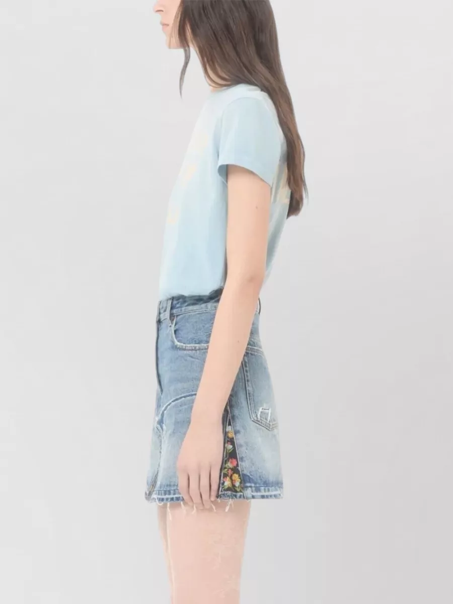 Valentino Garavani Short Sleeve Graphic Print Crew Neck Top