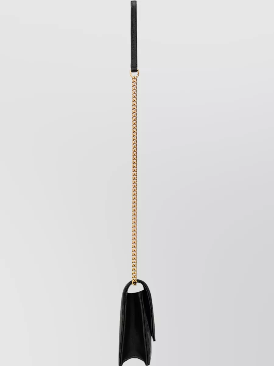 Saint Laurent Leather Envelope Chain Wallet