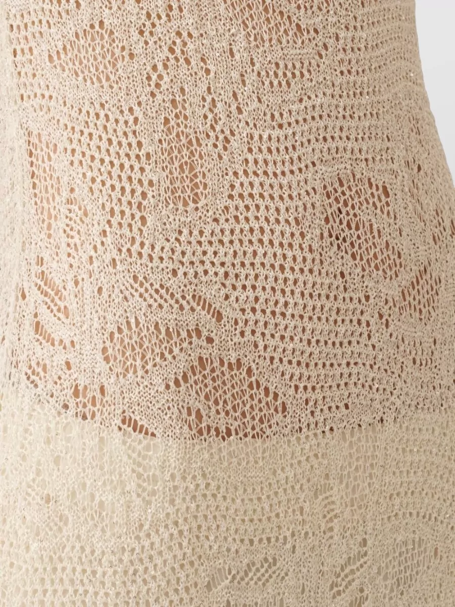 Fabiana Filippi Crochet Knit Maxi Dress