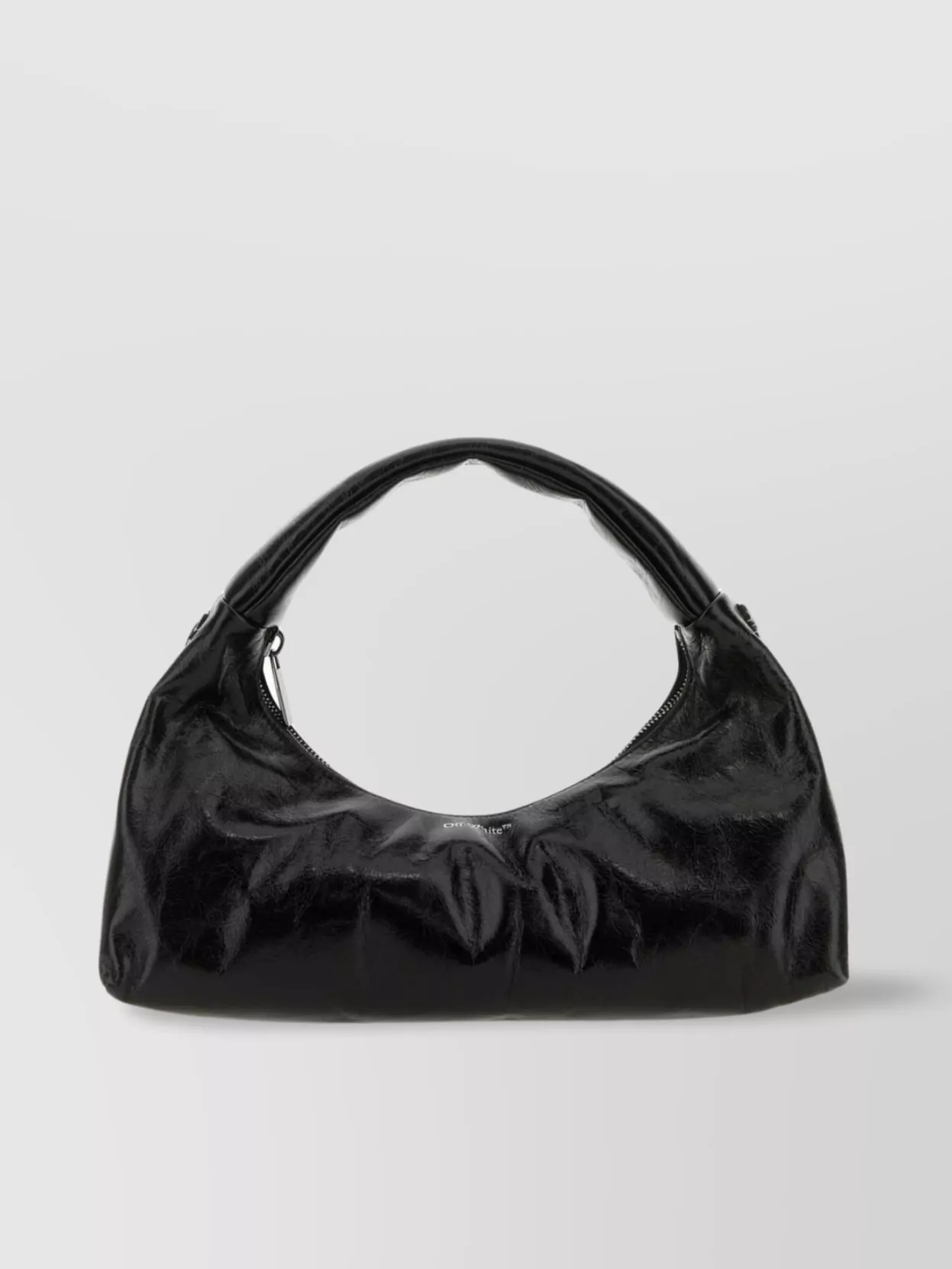 Shop Off-white Leather Arcade Shoulder Bag