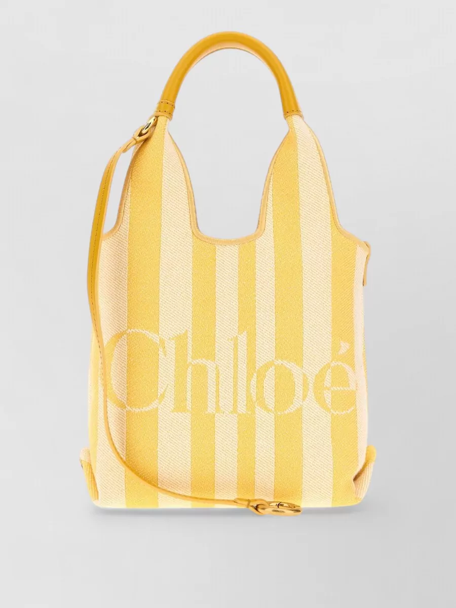 Chloé woody canvas tote bag