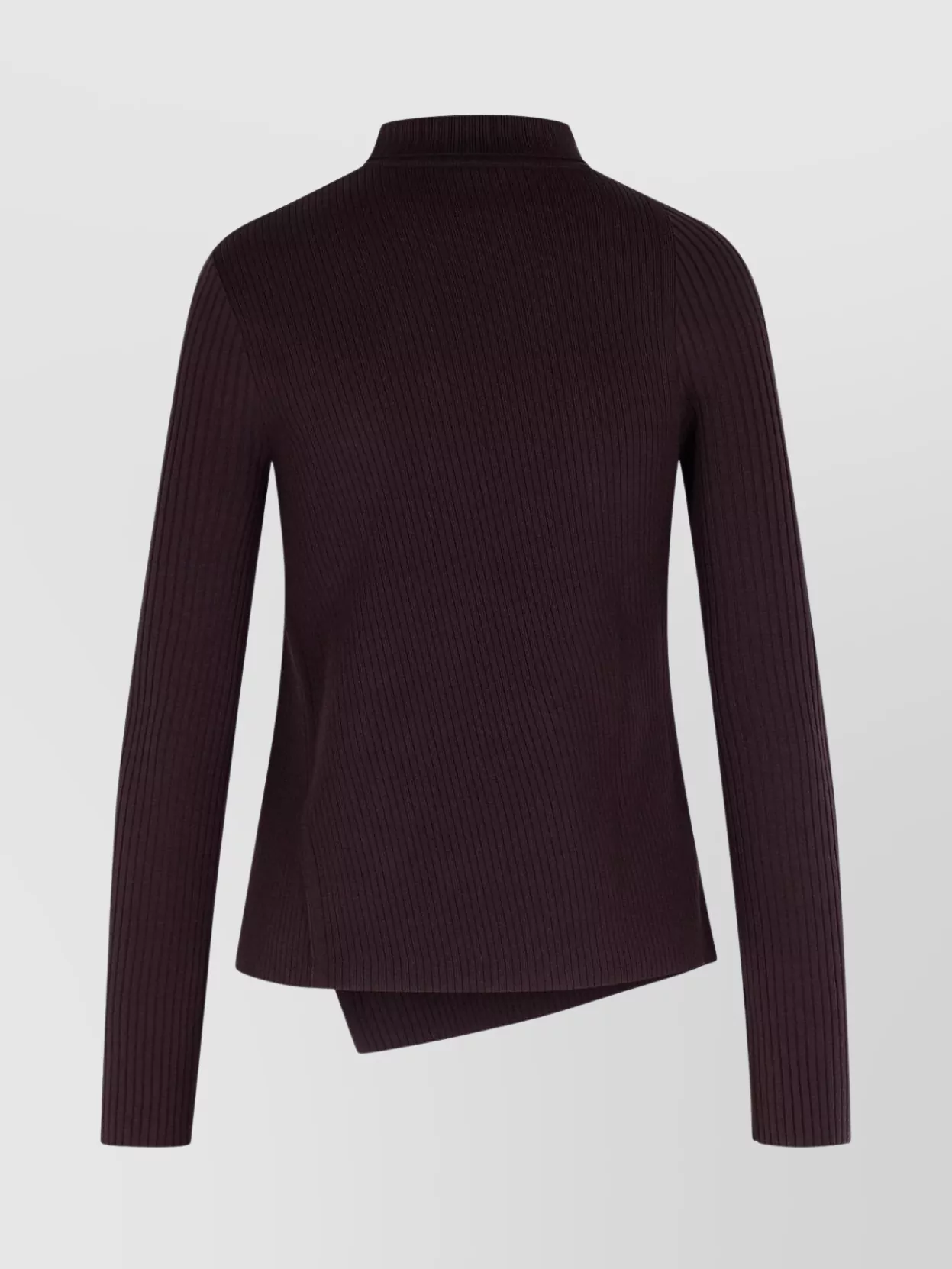 Courrèges Asymmetric High Neck Long Sleeve Sweater In Multi