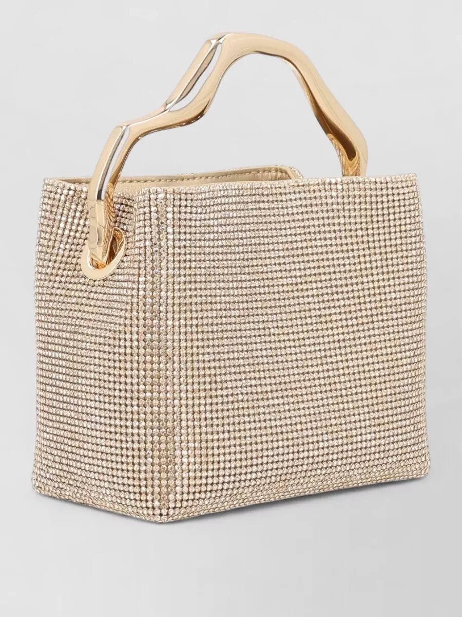Cult Gaia Crystal-Embellished Mini Clutch Bag