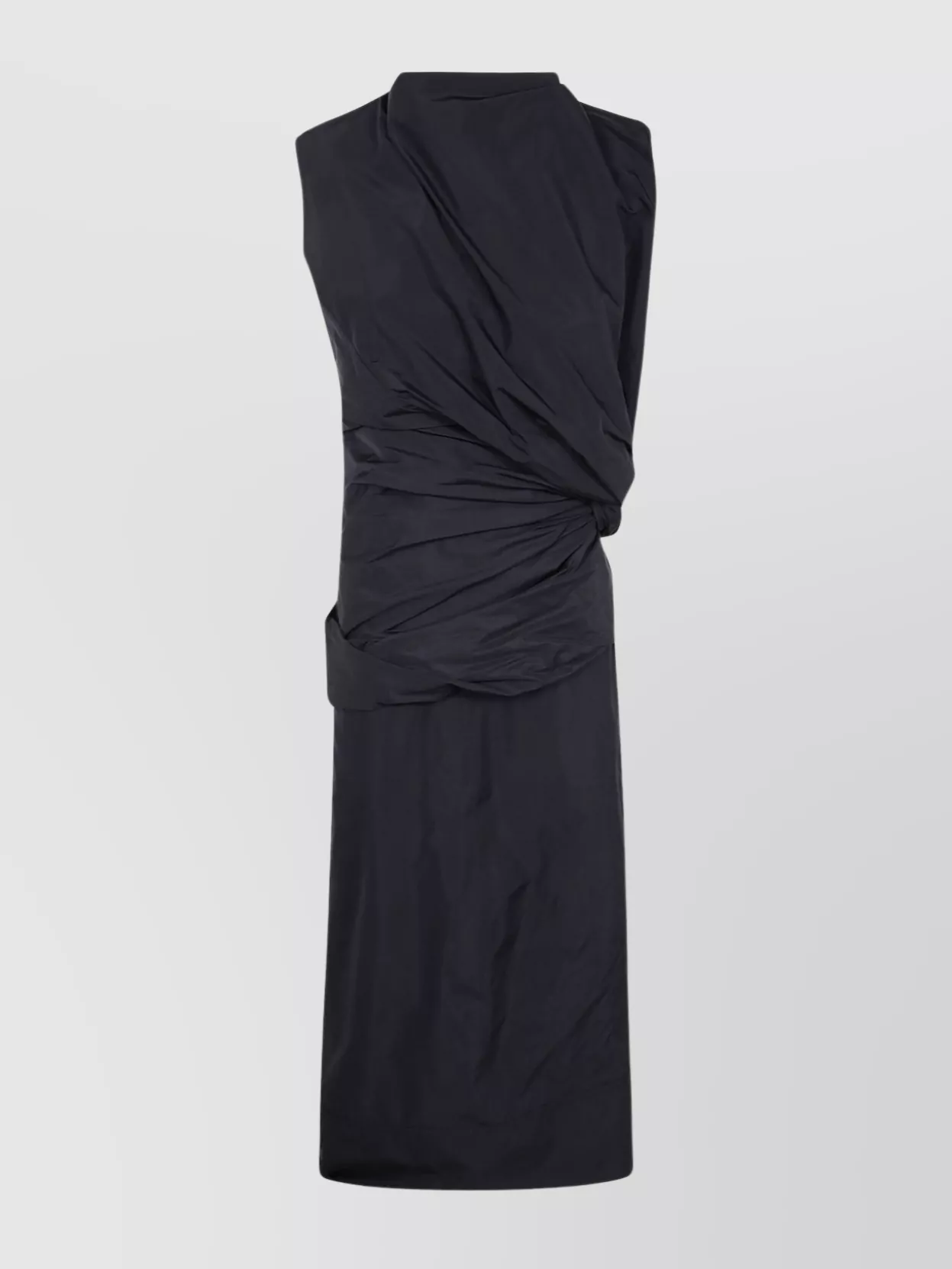 Jil Sander 194 Dress With Back Slit And Draped Detail