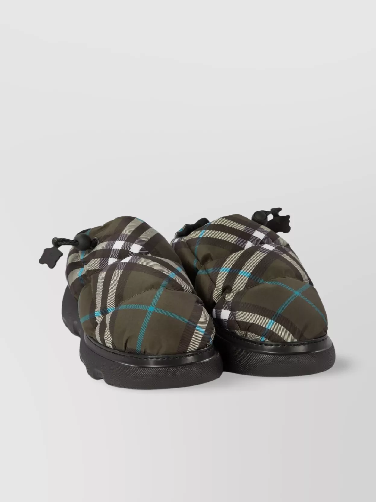 Burberry Round Toe Rubber Sole Loafers