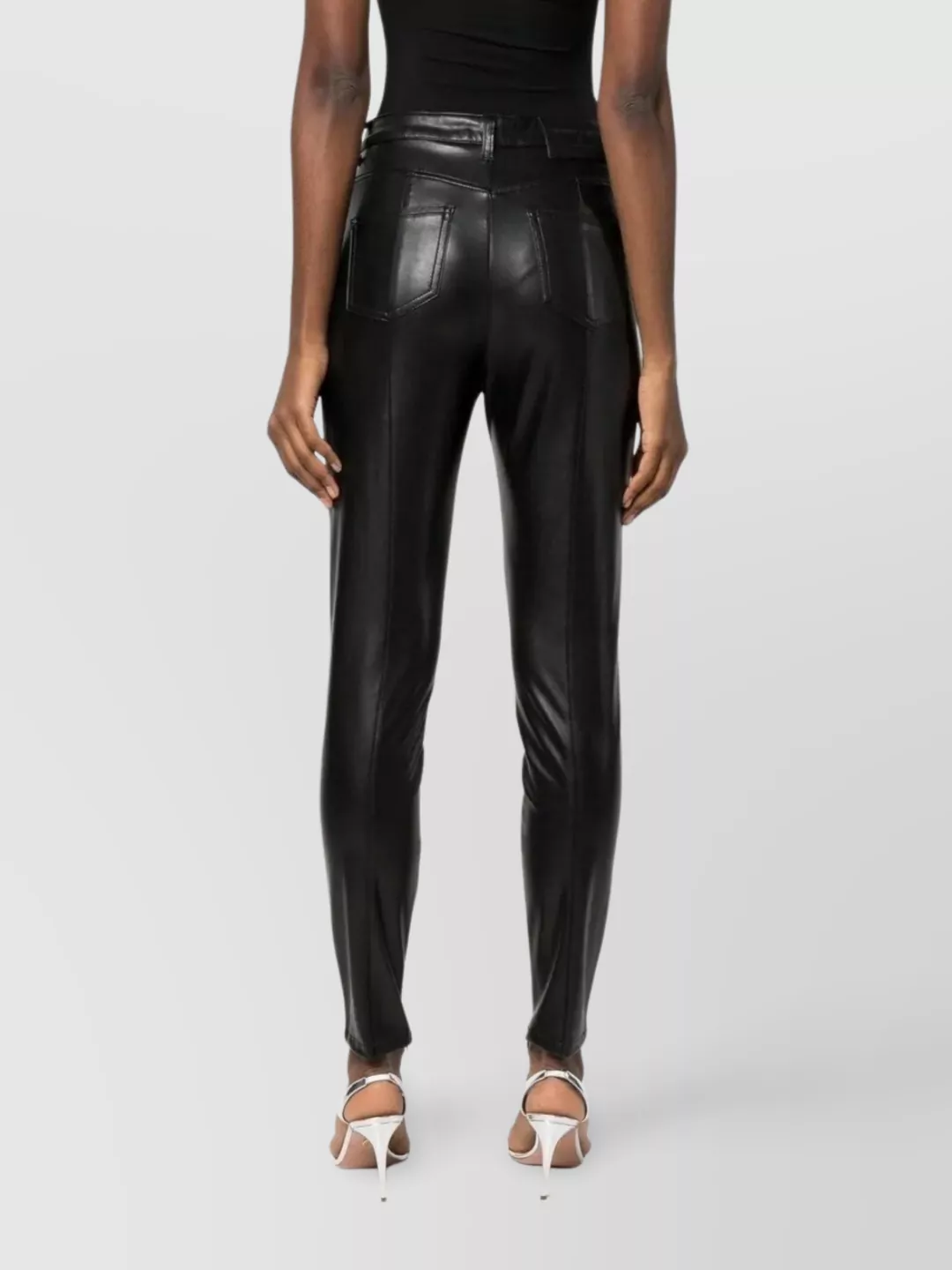 Ermanno Scervino Tailored Trousers With Pockets And Zip Detail In Black
