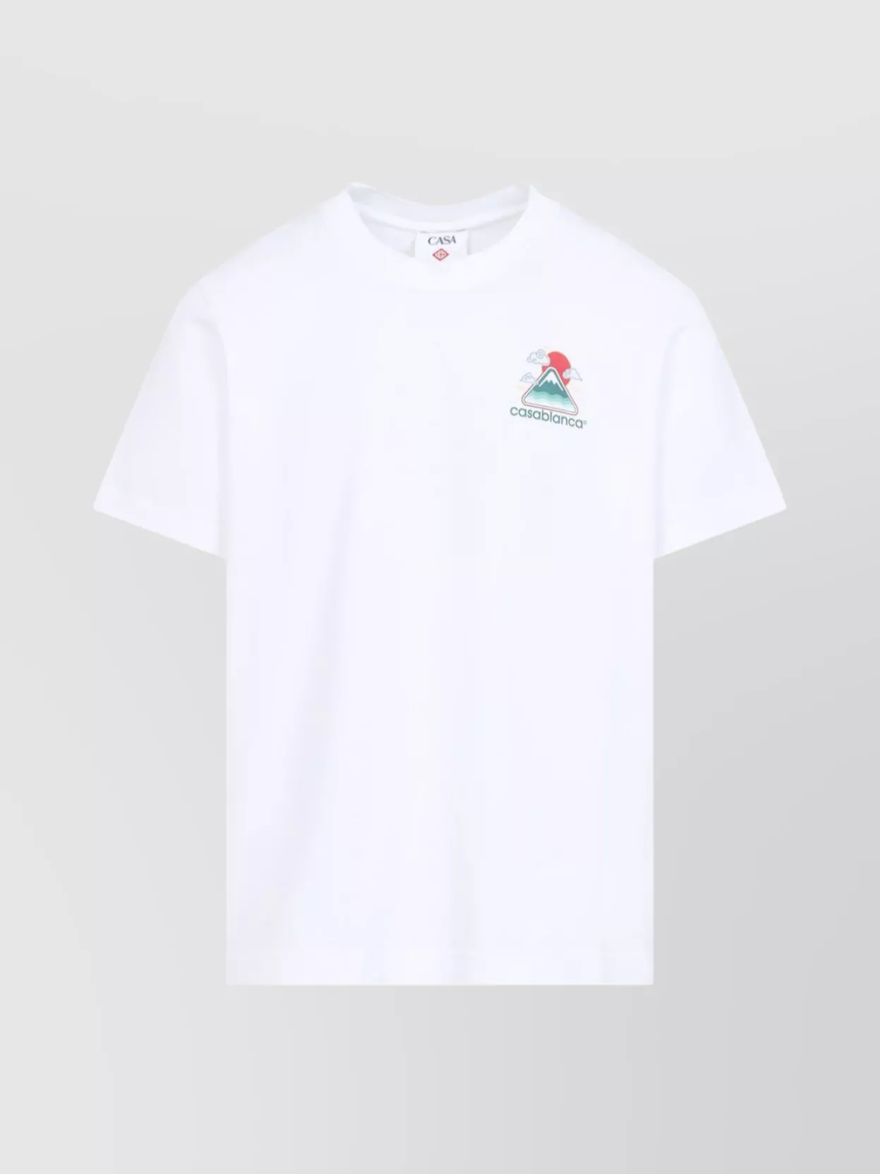 Casablanca Mountains Waves Print T-shirt In White