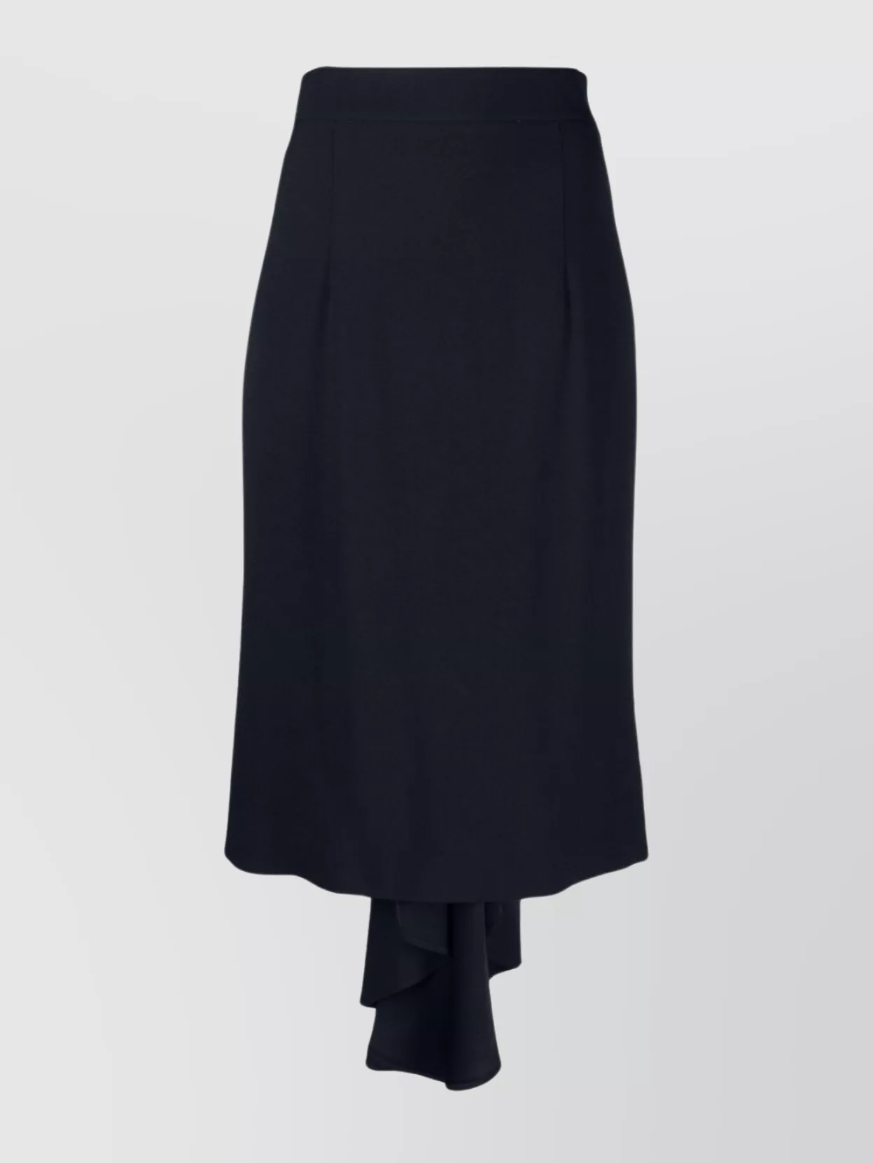 Shop Moschino Hemline And Waist Skirt In Black