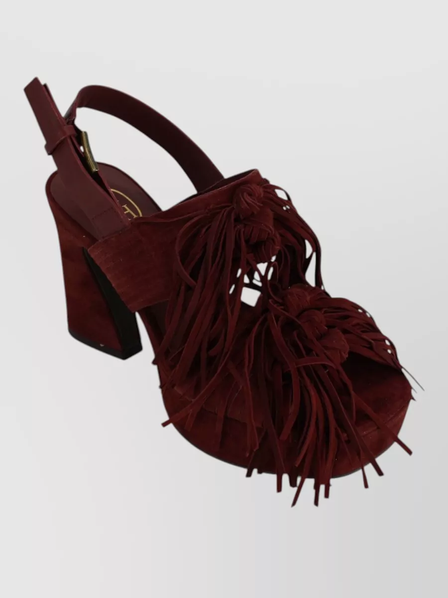 Ash Suede Leather High-Heel Sandals