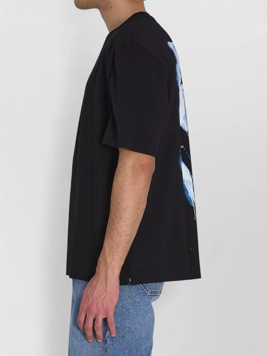 Off-White Slime Arrow Back Graphic Jersey T Shirt