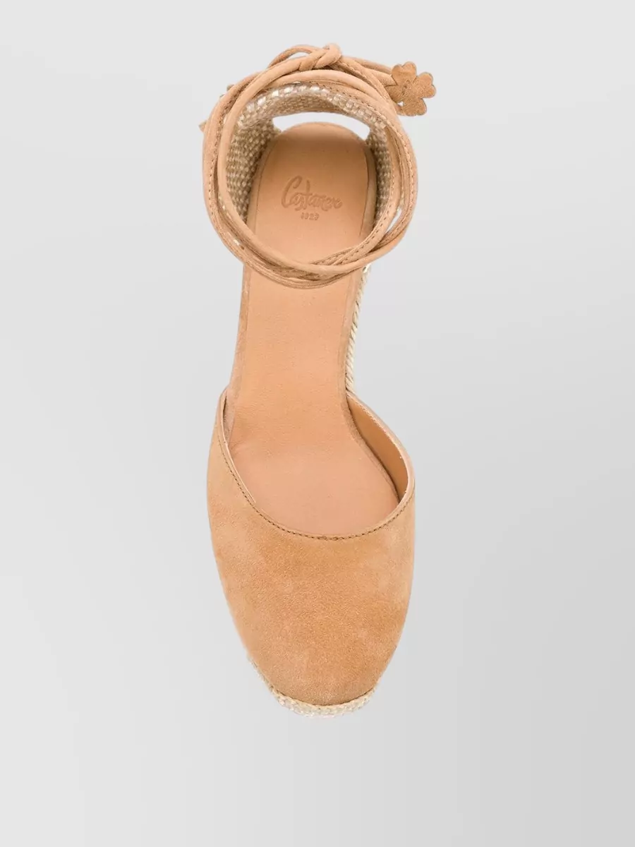 Castaner Carina Suede Espadrille Wedge Closed Toe