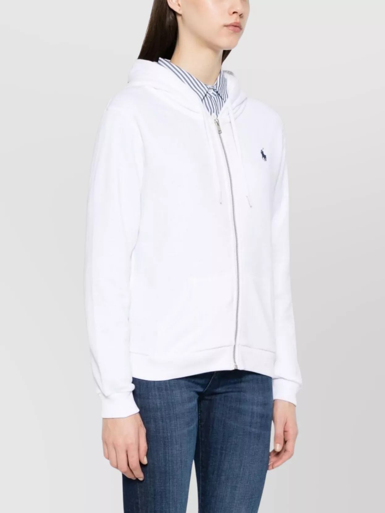 Ralph Lauren Hooded Sweatshirt With Ribbed Cuffs And Pouch Pockets