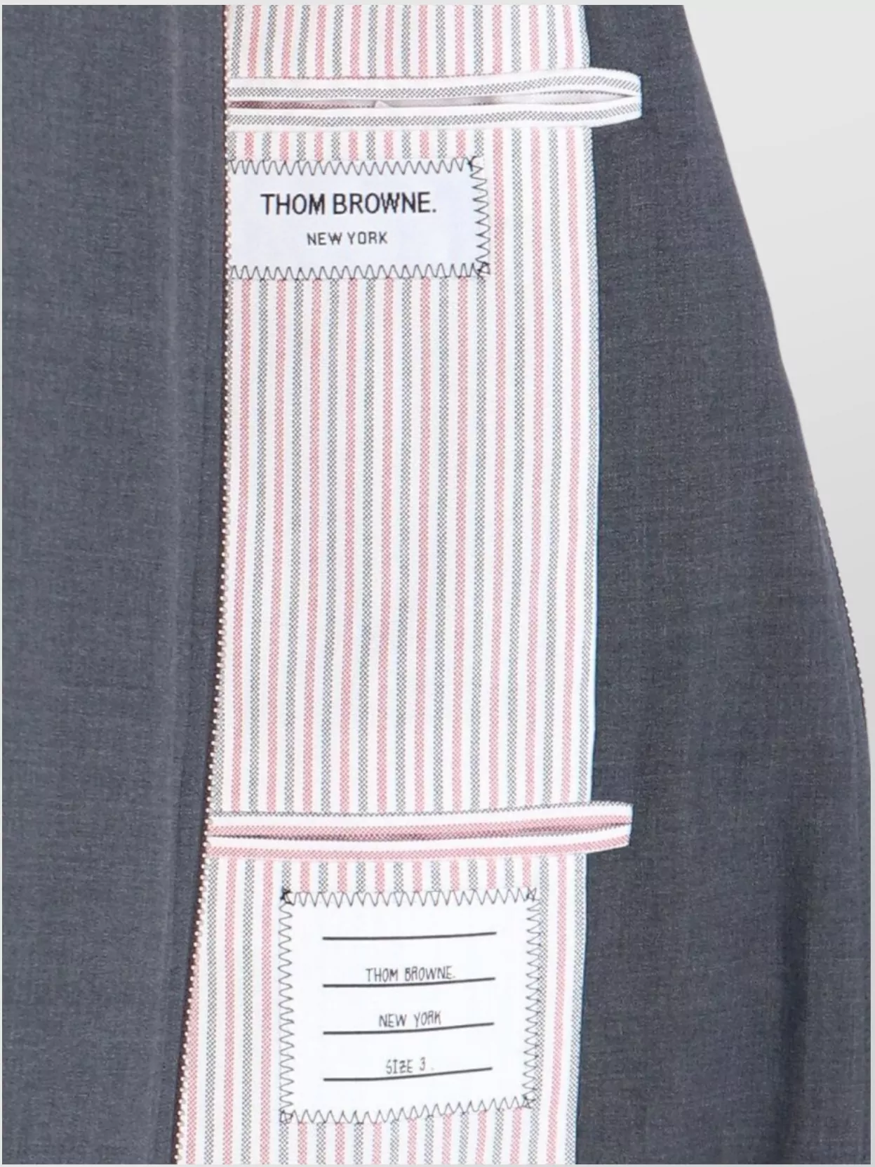 Thom Browne Ribbed Collar Jacket Side Pockets