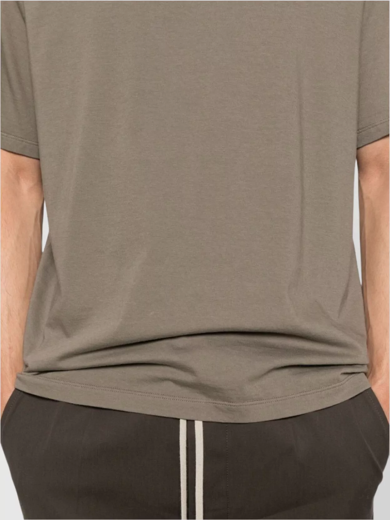 Rick Owens Basic Crew Neck T-shirt In Red