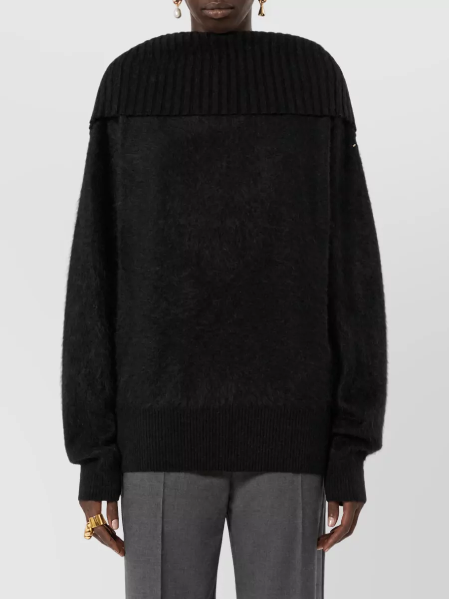 Sportmax wool open back sweater