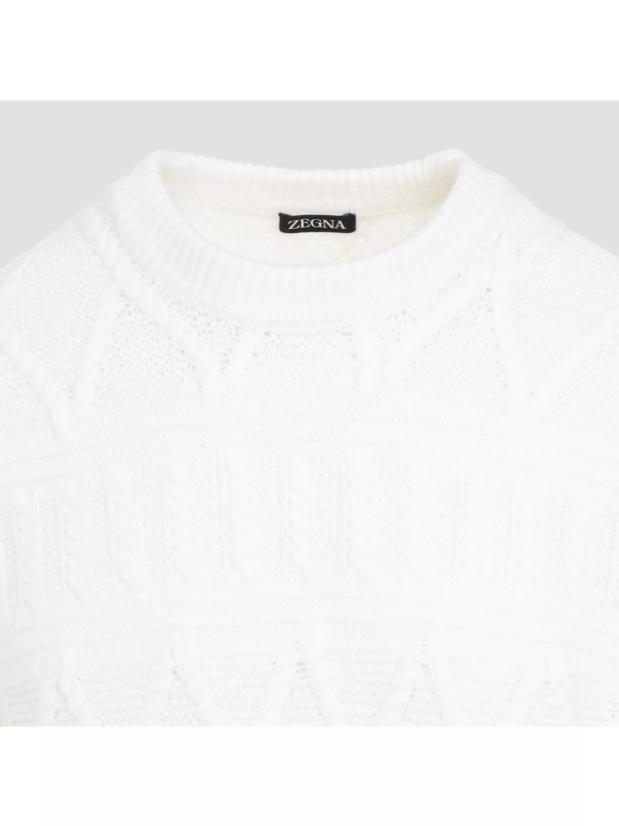 Zegna Pure Merino Wool Crew Neck Sweater