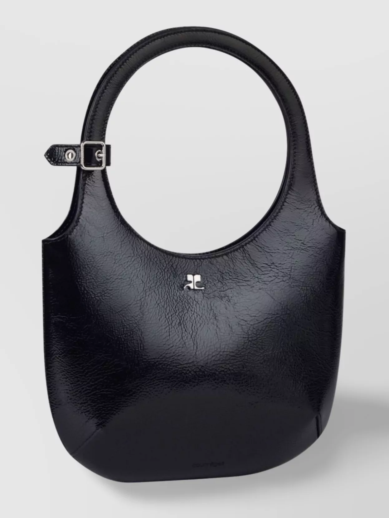 Courrèges Round Handle Leather Bag