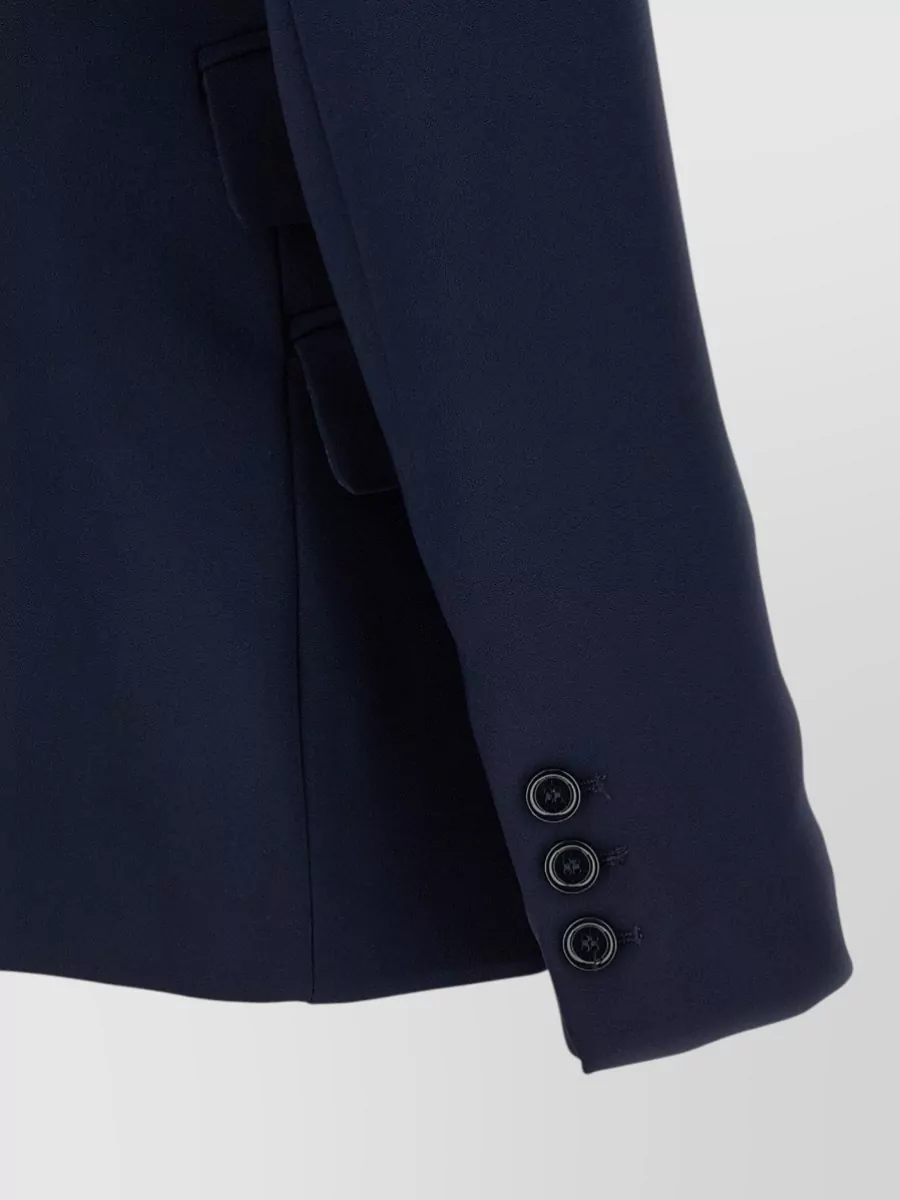 Elisabetta Franchi Single-Breasted Crepe Blazer