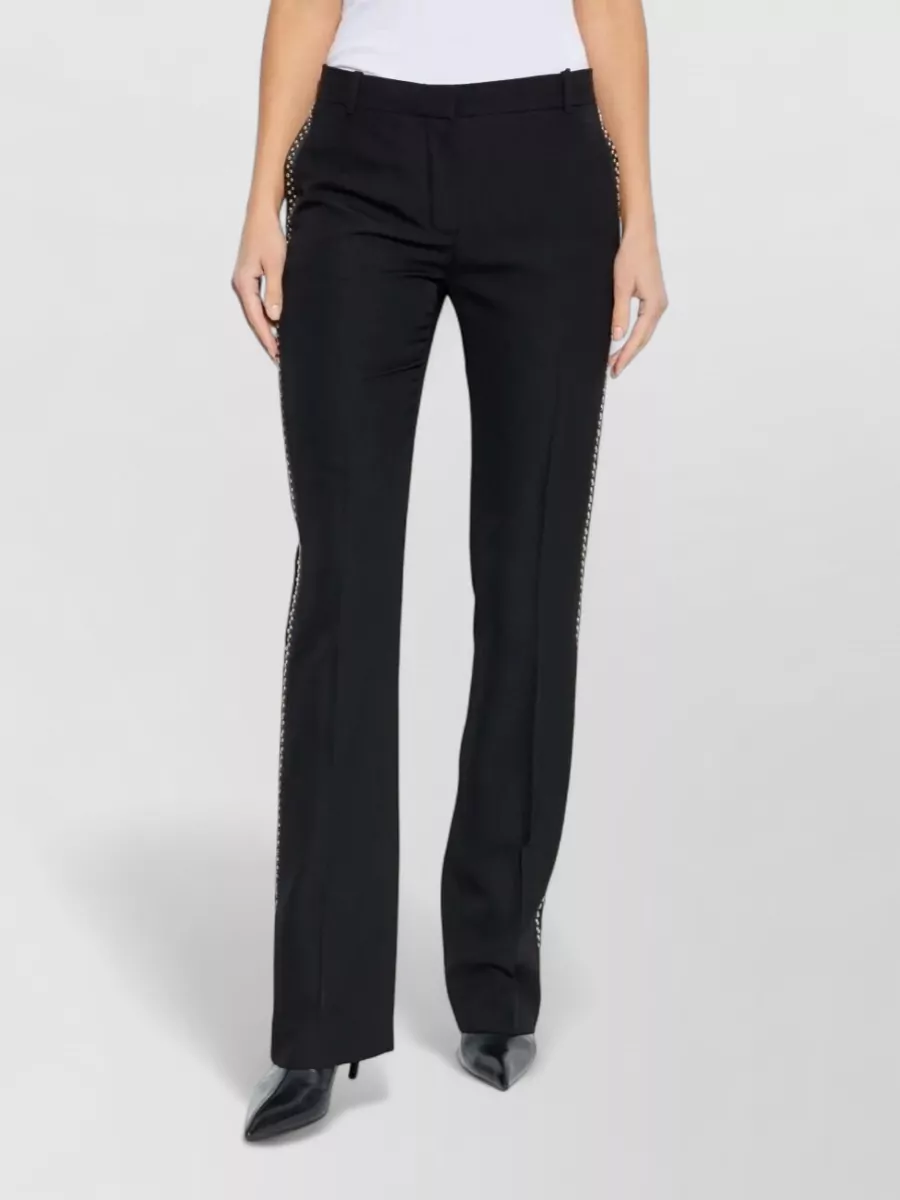 Versace Evening Wool Grain De Poudre Trousers