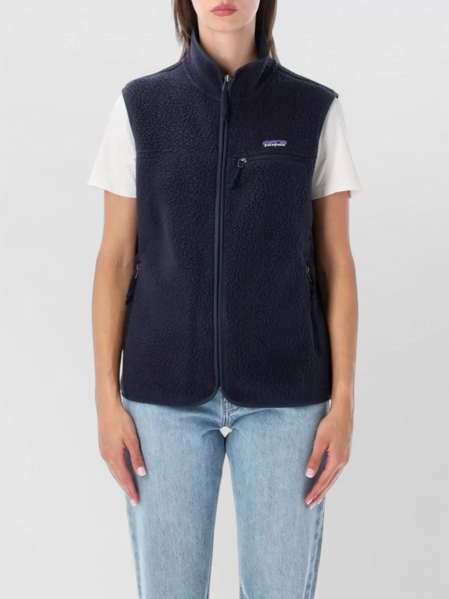 Patagonia fleece stand collar vest