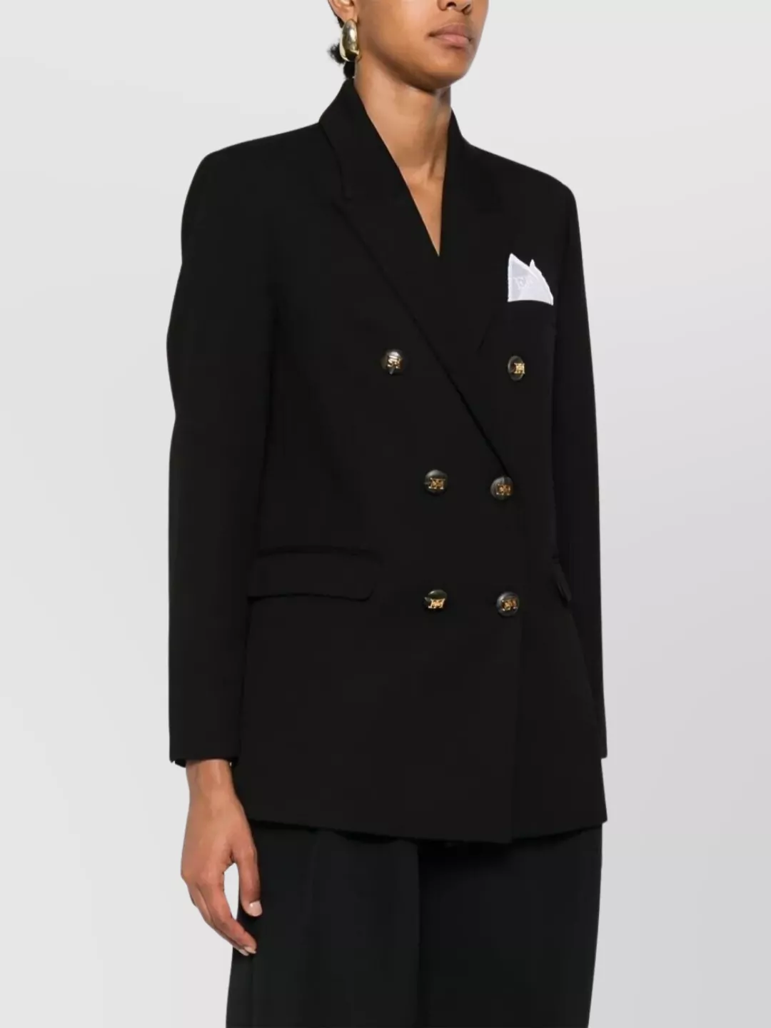 Elisabetta Franchi Gabardine Blazer Breast Pocket