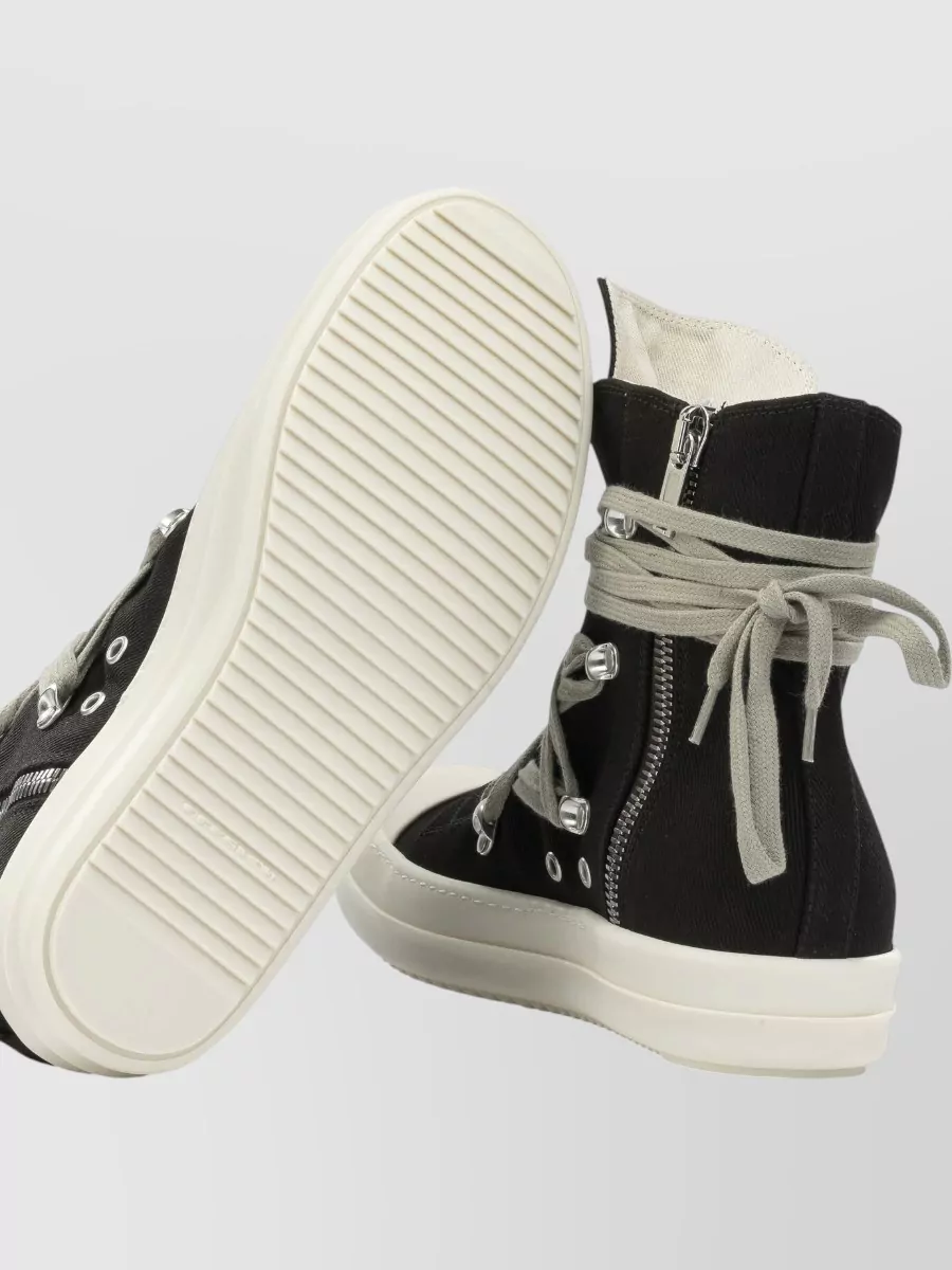 Rick Owens Drkshdw Cotton High-Top Sneakers