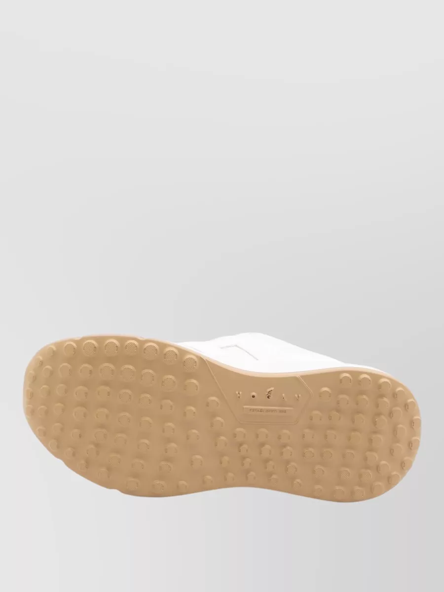 Hogan Hi Fi Leather Sneakers Studded Sole