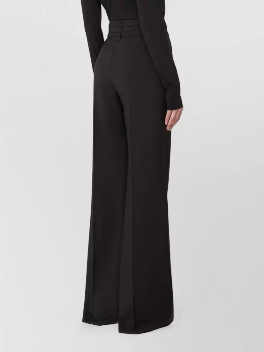 Sportmax High Waist Trousers Wide Leg Pockets