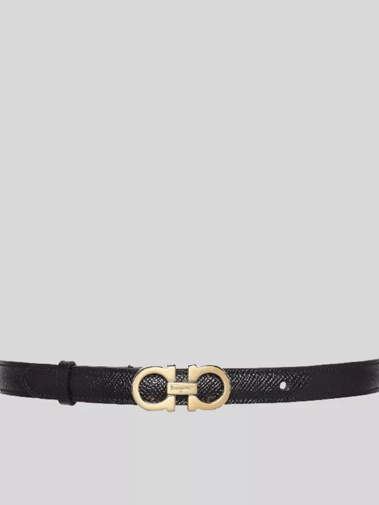 Ferragamo Hammered Calf Leather Belt