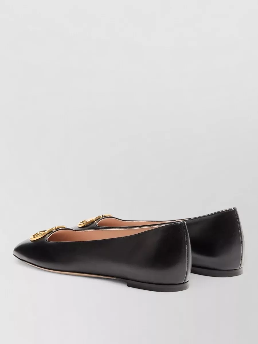 Valentino Leather Ballerina Shoes