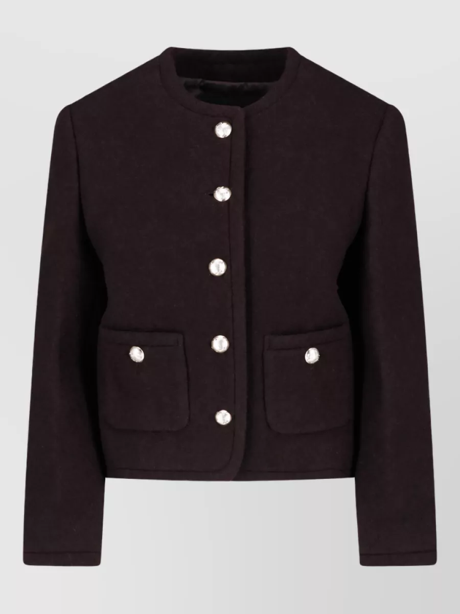 Dunst wool single-breasted coat