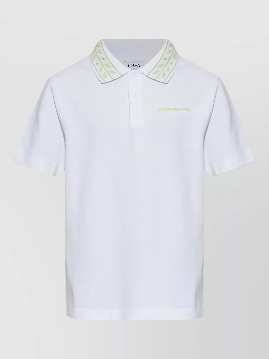 Casablanca Piqué polo shirt