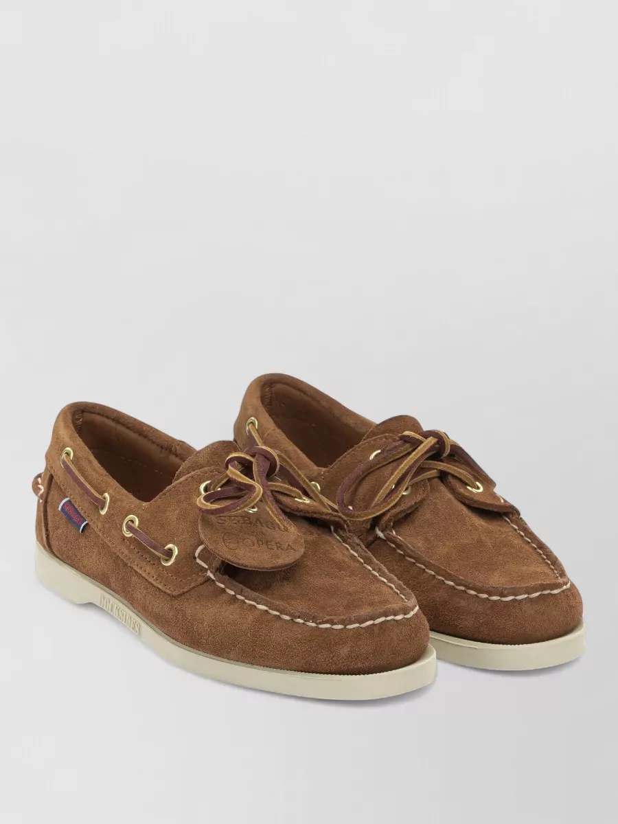Sebago leather lace-up loafers