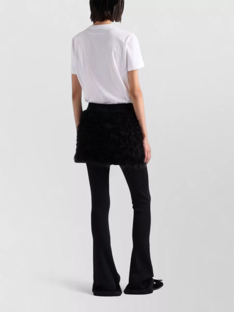 Prada Jersey Top Round Neck Short Sleeves