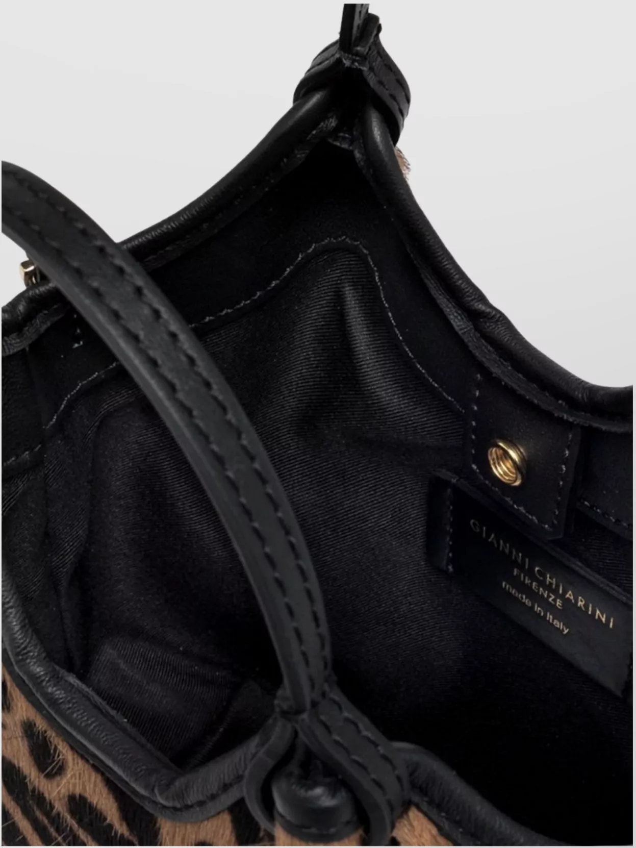 Gianni Chiarini Dua Animal Print Shoulder Bag With Handles