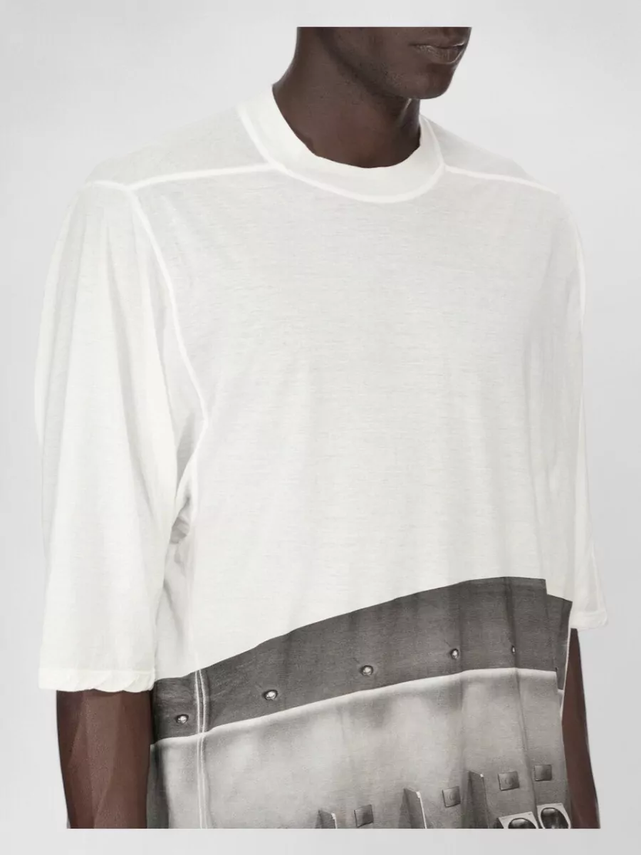 Rick Owens Cotton Oversized Printed T-Shirt