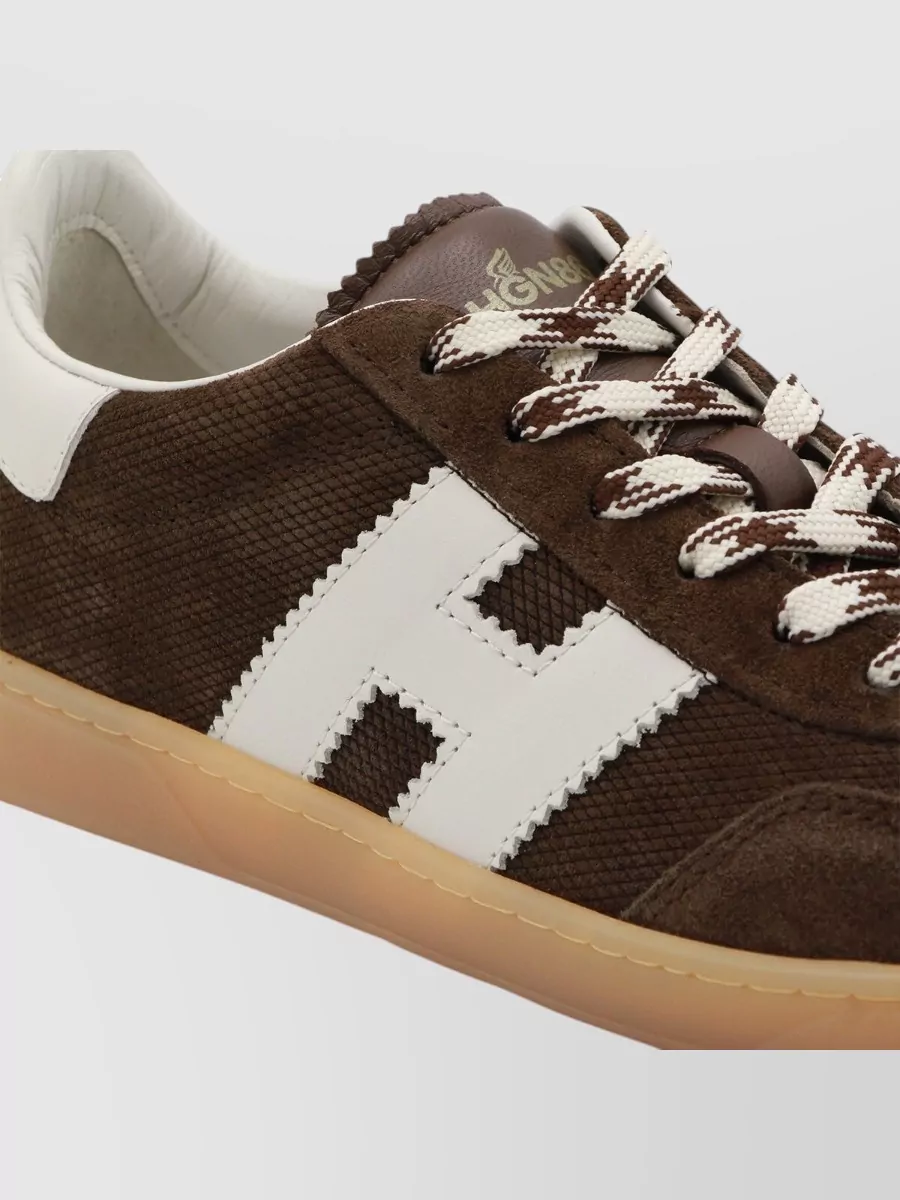 Hogan Casual Low Top Sneakers With Contrast Stitching