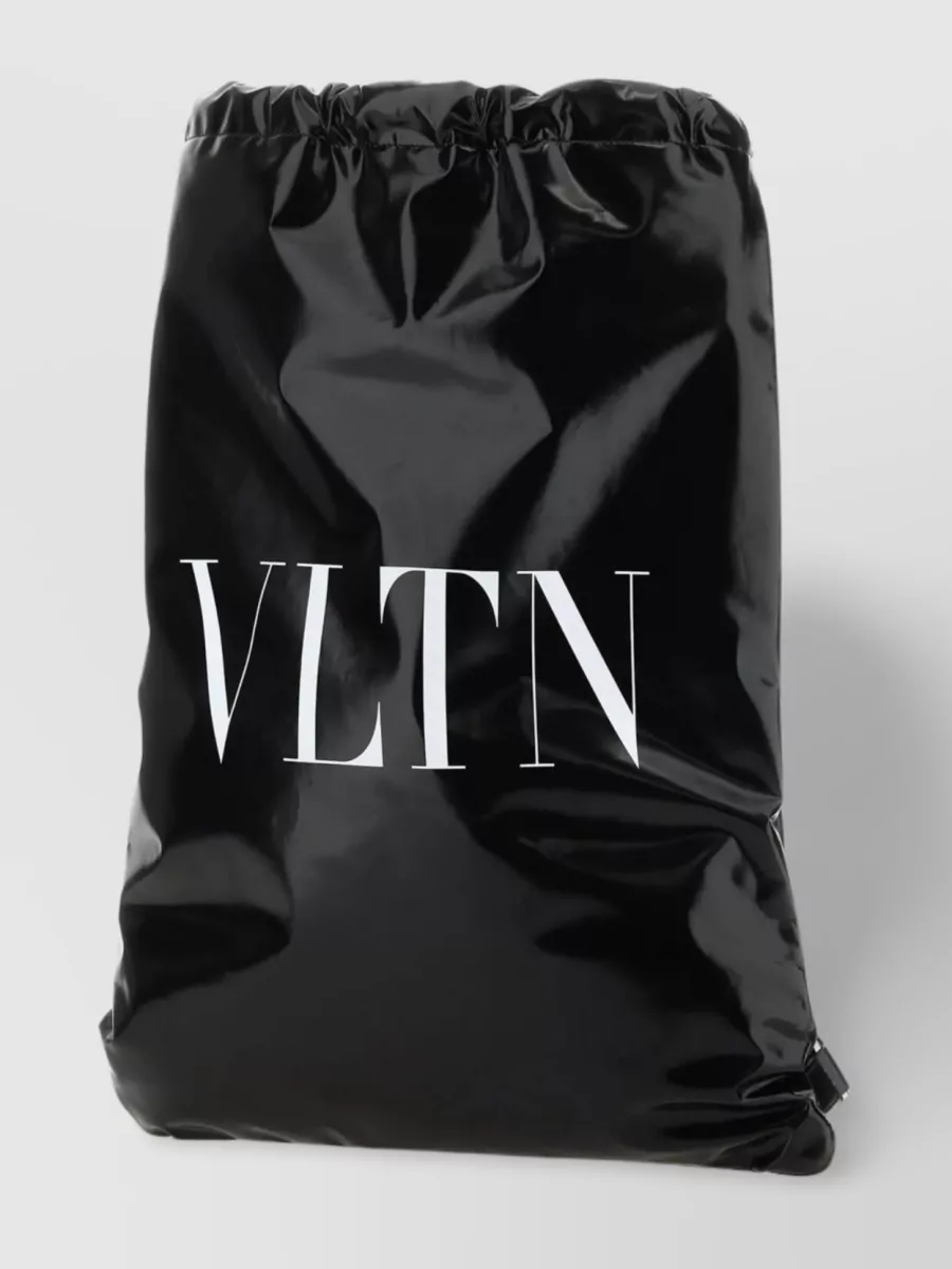 Shop Valentino Adjustable Leather Sack For Versatile Use In Black