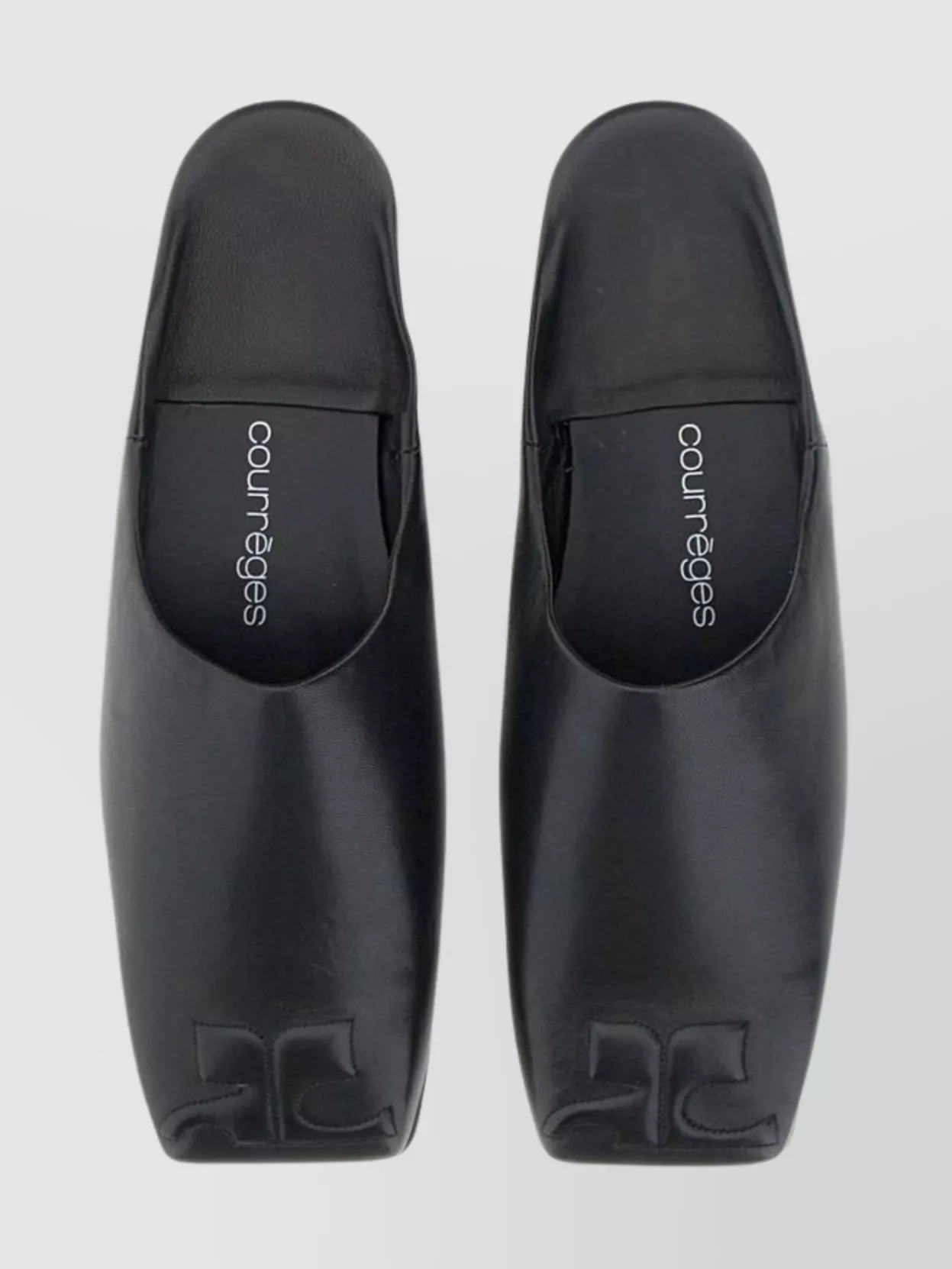 Courrèges Shadow Heritage Leather Sandals