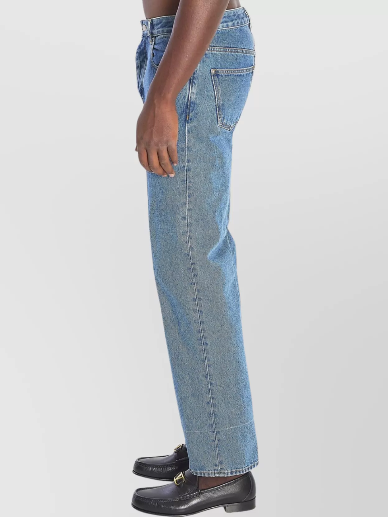 Valentino Garavani Denim Trousers With Wide Leg Design