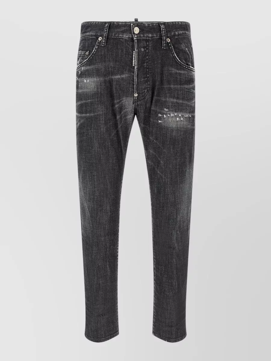 Dsquared2 denim low-rise straight-leg jeans