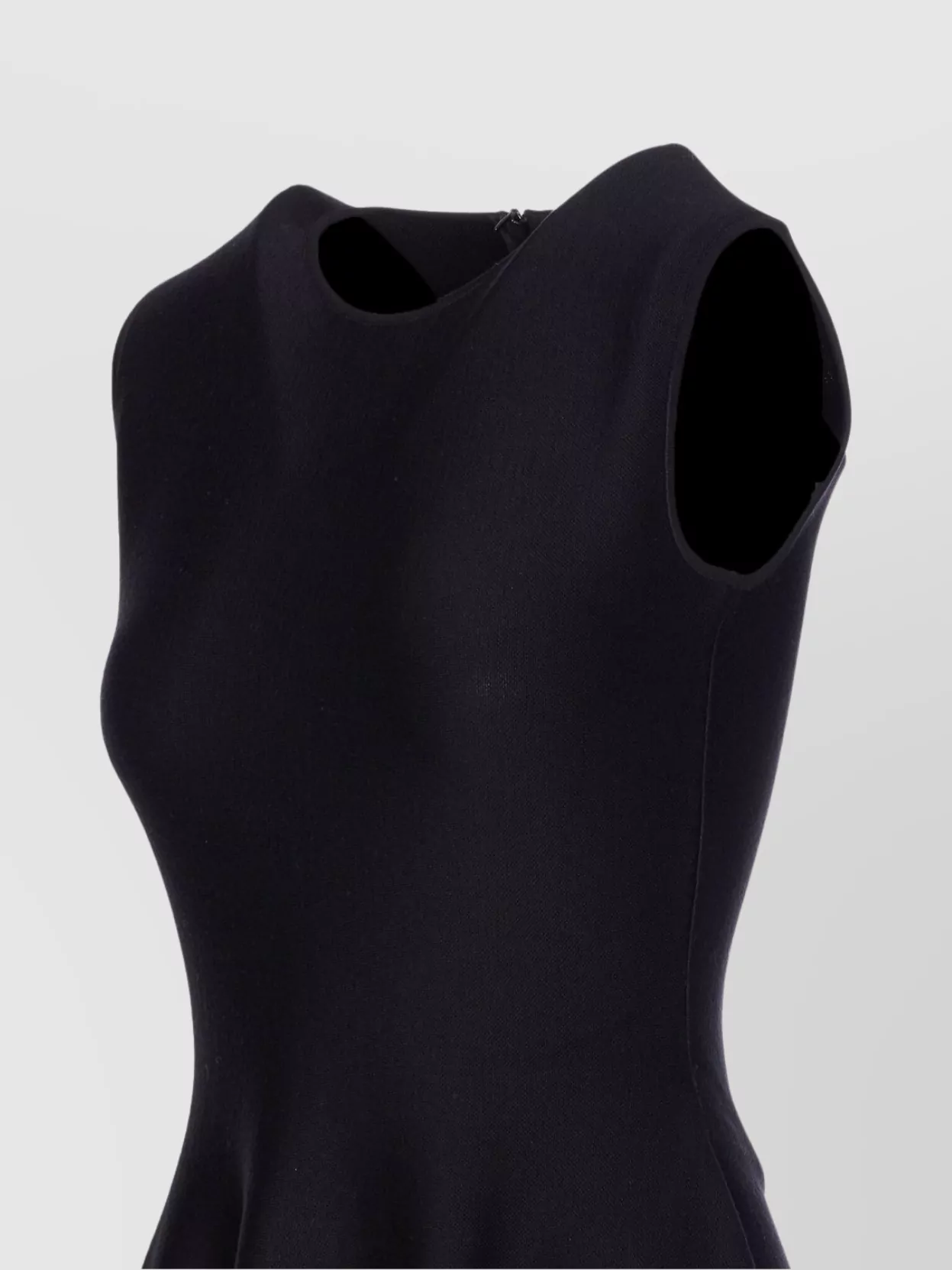 Alexander Mcqueen Asymmetric Hem Lace Trim Sleeveless Dress