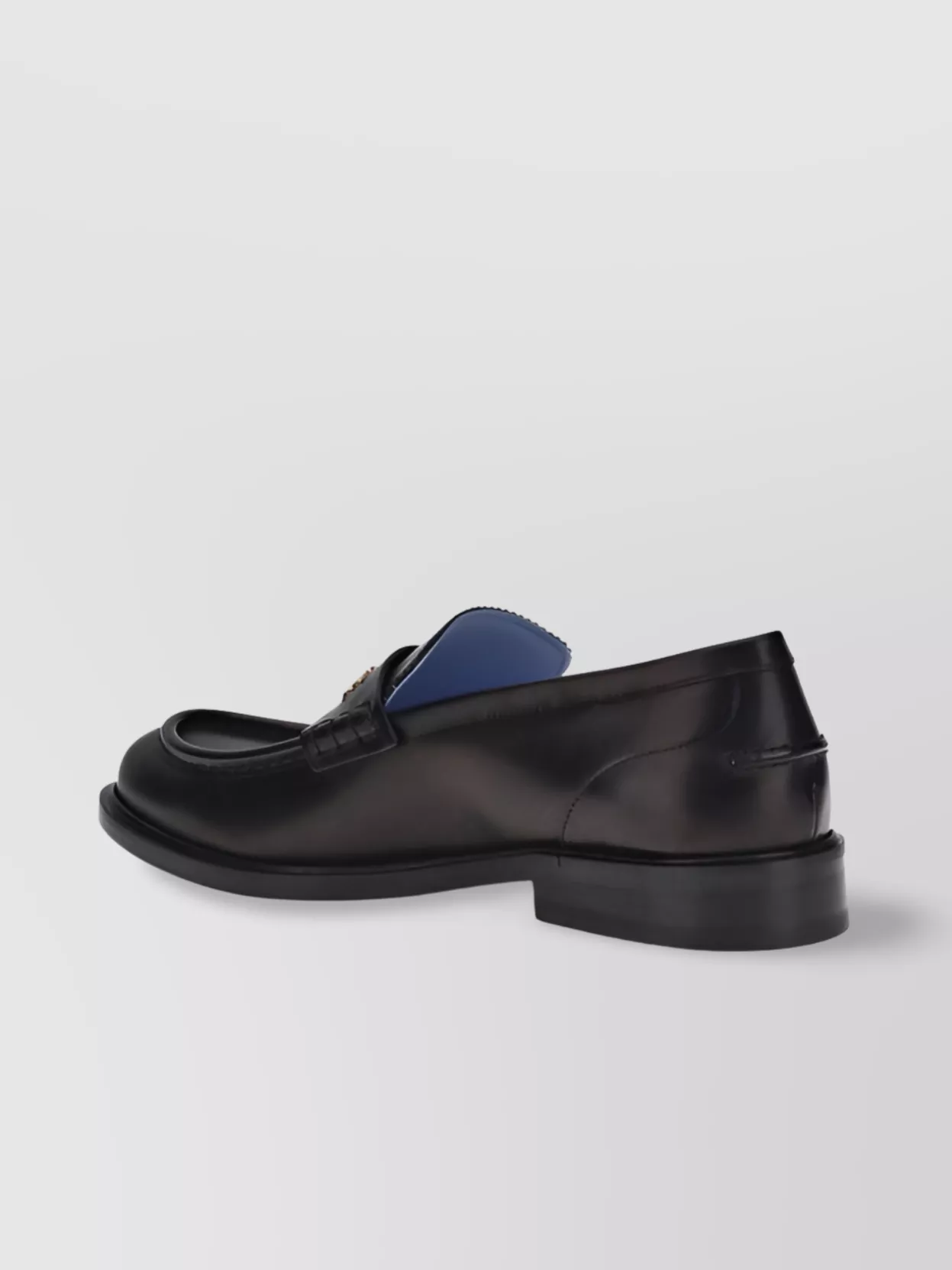Versace Loafers Leather Rounded Toe