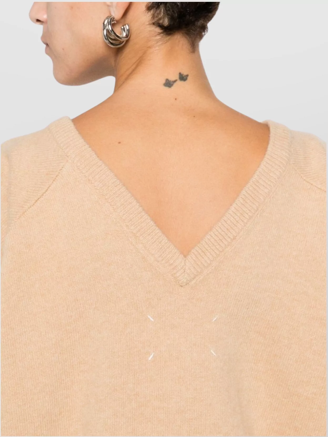Maison Margiela Soft Knitwear Long Sleeve Crew Sweater