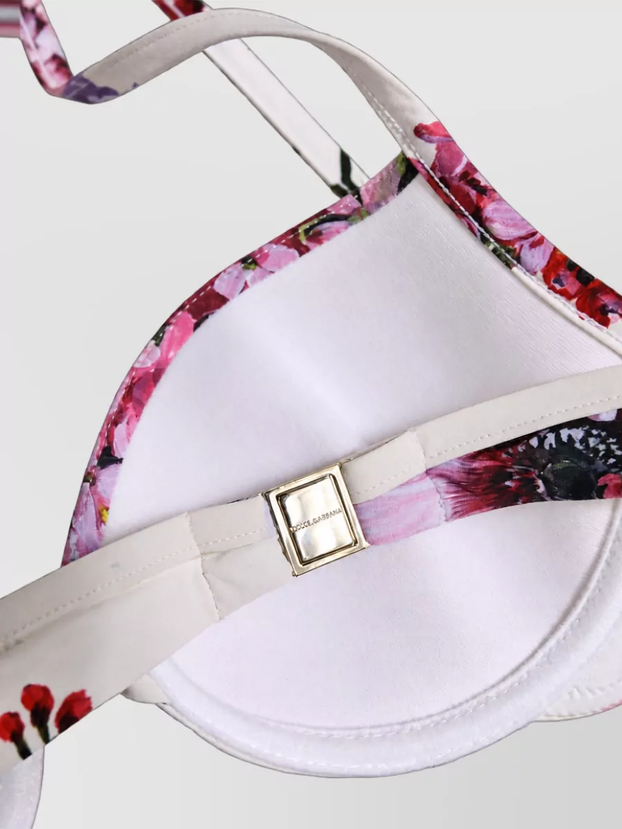 Dolce&Gabbana Floral Print Bikini Top